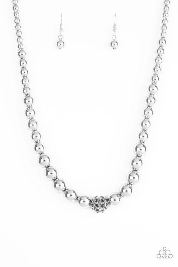 High-Stakes FAME - Paparazzi Accessories - Silver Necklace