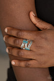 Urban Upscale - Paparazzi Accessories - Blue Ring