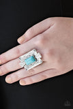 Stone Cold Couture  - Paparazzi Accessories - Blue Turquoise Ring