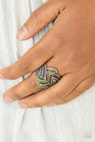 Fire and Ice - Paparazzi Accessories - Green Ring