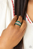 Trending Treasure - Paparazzi Accessories - Green Ring