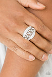 Royal Treasury - Paparazzi Accessories - White Ring