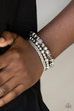 Babe-alicious - Paparazzi Accessories - Silver Bracelet