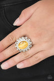 BAROQUE The Spell - Paparazzi Accessories - Yellow Moonstone Ring