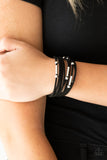 Back To BACKPACKER - Paparazzi Accessories - Black Bracelet