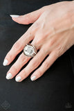 Stay For The Fireworks - Paparazzi Accessories - Silver Rhinestone Ring