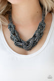 City Catwalk - Paparazzi Accessories - Blue Seed Bead Necklace