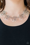 Budding Beauty - Paparazzi Accessories - Silver Flower Necklace