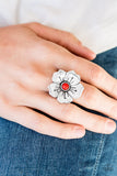 Boho Blossom - Paparazzi Accessories - Red Ring