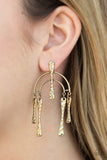 ARTIFACTS Of Life - Paparazzi Accessories - Brass Earrings