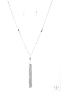 Tassel Takeover - Paparazzi Accessories - Pink Necklace