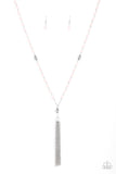 Tassel Takeover - Paparazzi Accessories - Pink Necklace