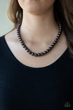 Posh Boss - Paparazzi Accessories - Black Pearl Necklace