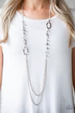 Modern Girl Glam - Paparazzi Accessories - Silver Necklace