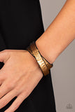 Under The SEQUINS - Paparazzi Accessories - Gold Double Wrap Bracelet