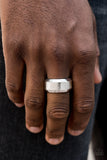 Checkmate - Paparazzi Accessories - Silver Mens Ring