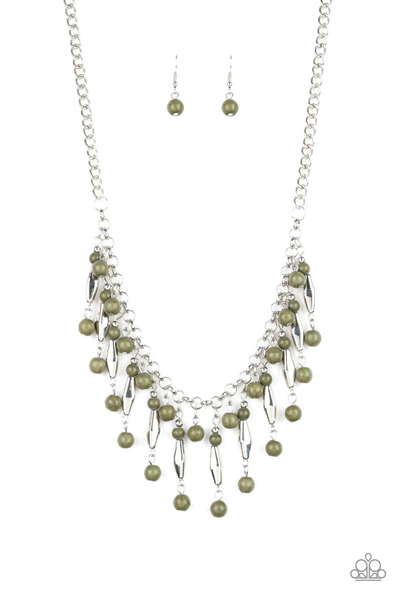 Earth Conscious - Paparazzi Accessories - Green Necklace