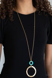 Optical Illusion - Paparazzi Accessories - Gold Necklace