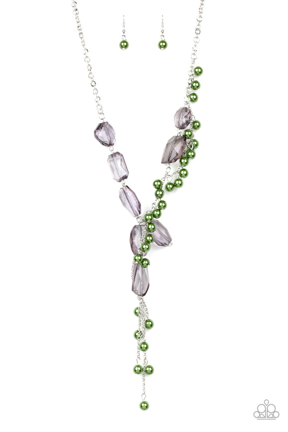 Prismatic Princess - Paparazzi Accessories - Green Necklace