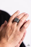 Illusion - Paparazzi Accessories - Men's Black Ring