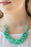 Colorfully Clustered - Paparazzi Accessories - Green Necklace