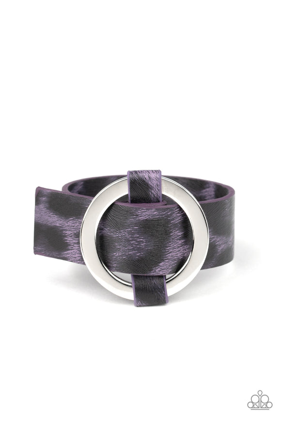 Jungle Cat Couture - Paparazzi Accessories - Purple Bracelet