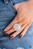 Lined Up - Paparazzi Accessories - Silver Ring