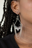 Burst Into TIERS - Paparazzi Accessories - Silver Earrings