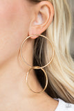 City Simplicity - Paparazzi Accessories - Gold Earrings