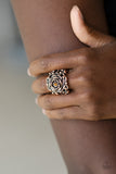 Rose Garden Royal - Paparazzi Accessories - Copper Flower Ring