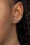 Climb On - Paparazzi Accessories - Gold Ear Crawlers