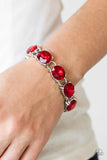 Mind Your Manners - Paparazzi Accessories - Red Bracelet