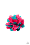 Rainbow Gardens - Paparazzi Accessories - Pink Flower Hair Clip