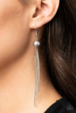 SLEEK-ing Revenge - Paparazzi Accessories - Silver Earrings