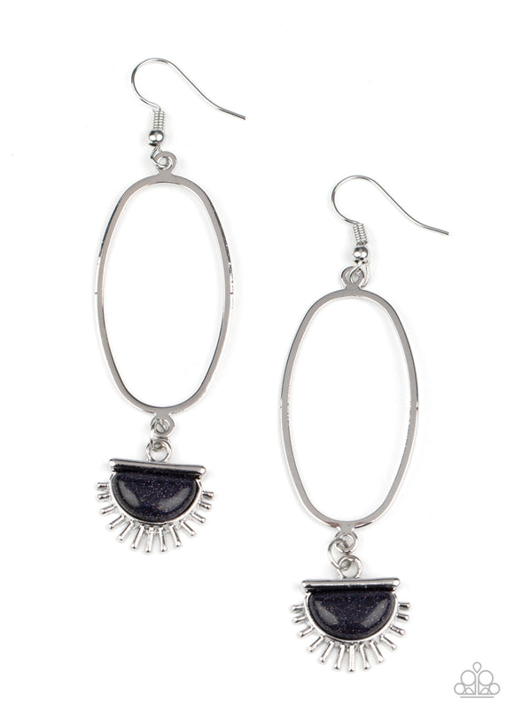 SOL Purpose - Paparazzi Accessories - Blue Earrings