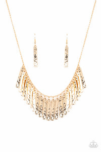 Metallic Muse - Paparazzi Accessories - Gold Necklace