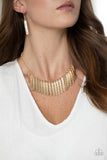 Metallic Muse - Paparazzi Accessories - Gold Necklace