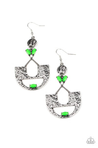 Modern Day Mecca - Paparazzi Accessories - Green Earrings