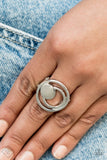 Edgy Eclipse - Paparazzi Accessories - Silver Ring