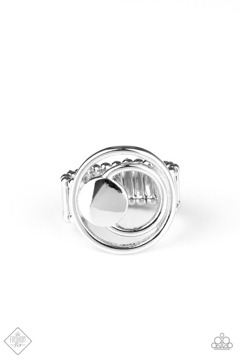 Edgy Eclipse - Paparazzi Accessories - Silver Ring