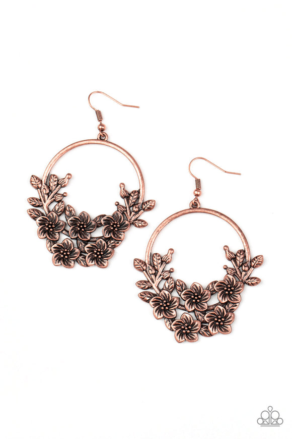 Eden Essence - Paparazzi Accessories - Copper Earrings