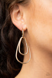 Droppin Drama - Paparazzi Accessories - Gold Earring