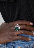 BLINGing Down The House - Paparazzi Accessories - Green Ring