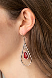 Ethereal Elegance - Paparazzi Accessories - Red Earrings