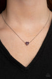 Hit Em Where It HEARTS - Paparazzi Accessories - Purple Neckalce