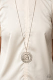 Subliminal Sparkle - Paparazzi Accessories - White Necklace