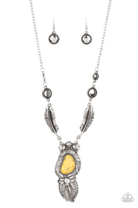 Ruler of The Roost - Paparazzi Accessories - Yellow Necklace