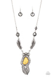 Ruler of The Roost - Paparazzi Accessories - Yellow Necklace