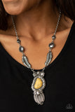 Ruler of The Roost - Paparazzi Accessories - Yellow Necklace