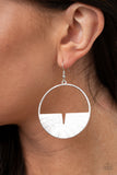 Reimagined Refinement - Paparazzi Accessories - Silver Earrings